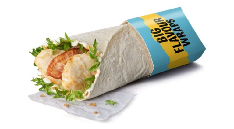 McDonald’s Caesar and Bacon Chicken One Crispy Wrap